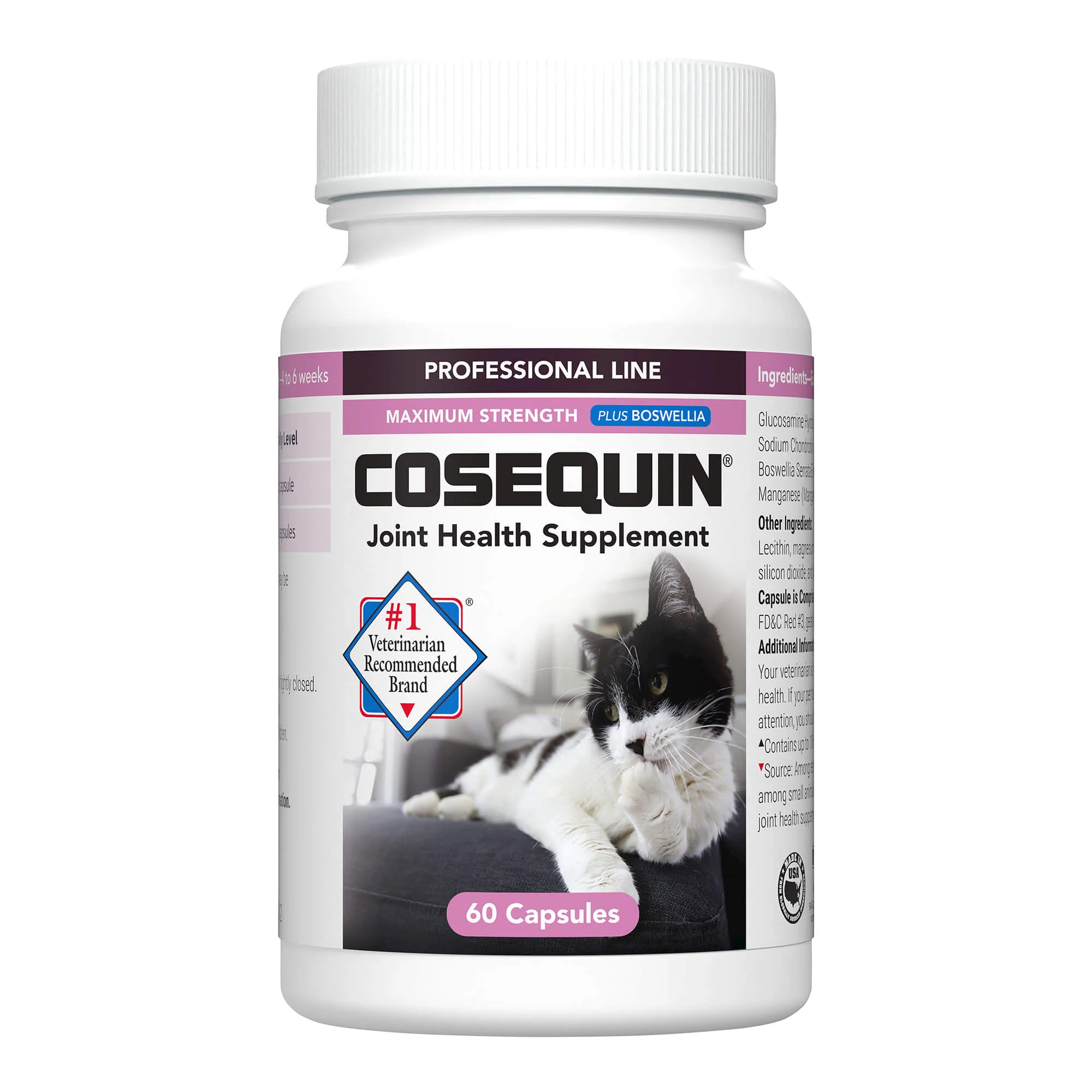 Nutramax Cosequin Professional for Cats, 60 Capsules - Pet's Shop
