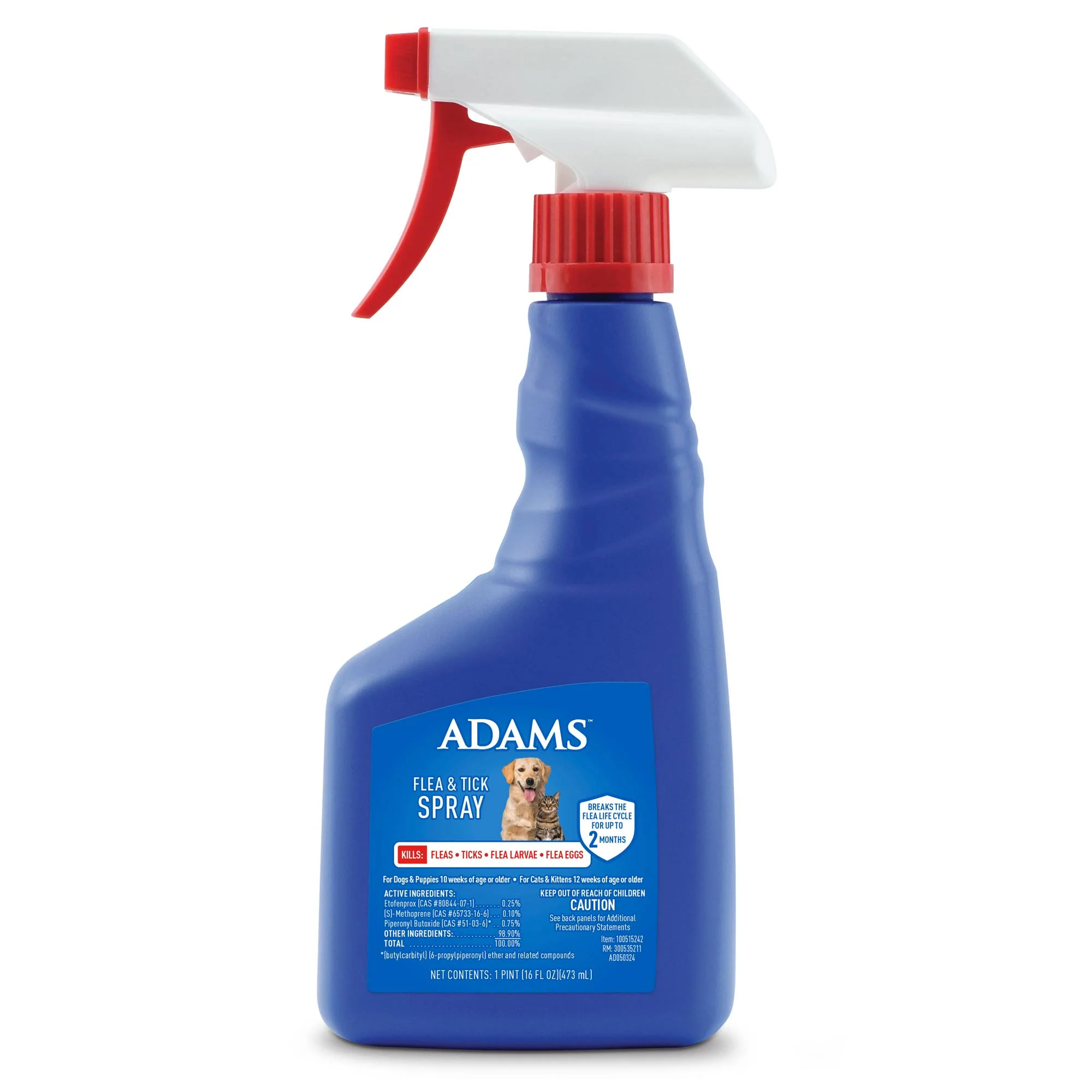 Adams Flea & Tick Spray, 16 oz - Pet's Shop