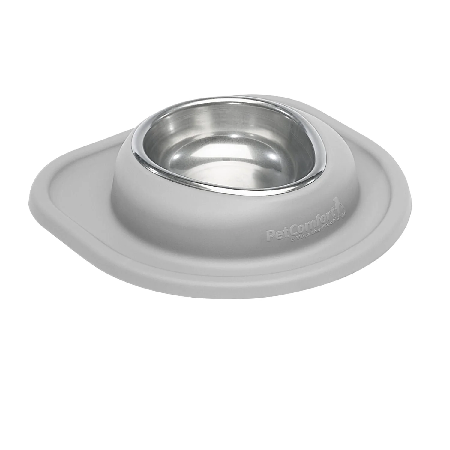 WeatherTech Single Low Pet Feeding System, Stainless Steel - Pet's Shop