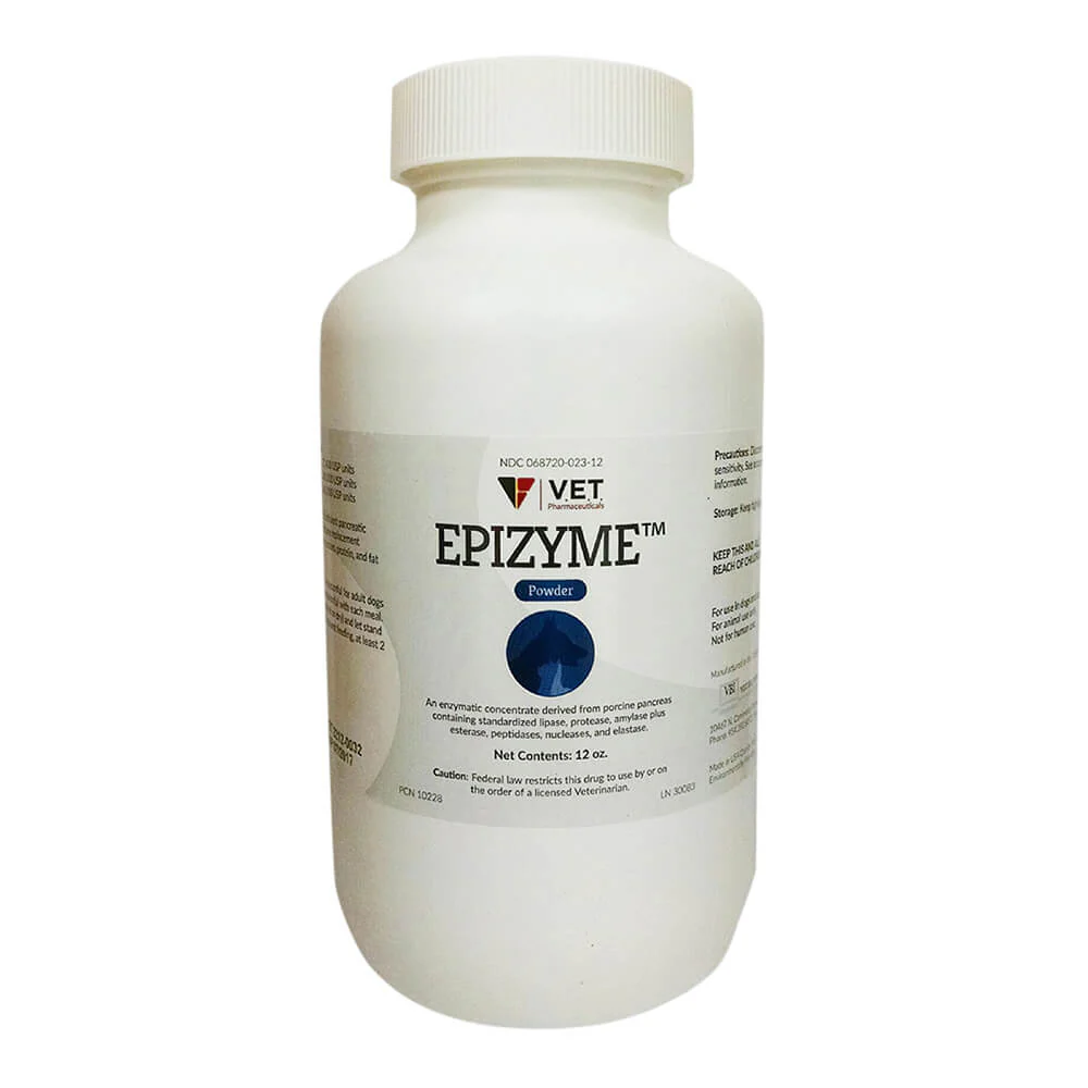 Rx Epizyme Powder for Dogs & Cats, 12 oz Bottle - Pet's Shop
