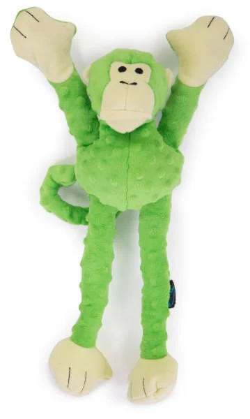Crazy Tugs Green Monkey Dog Toy, Large - Pet's Shop