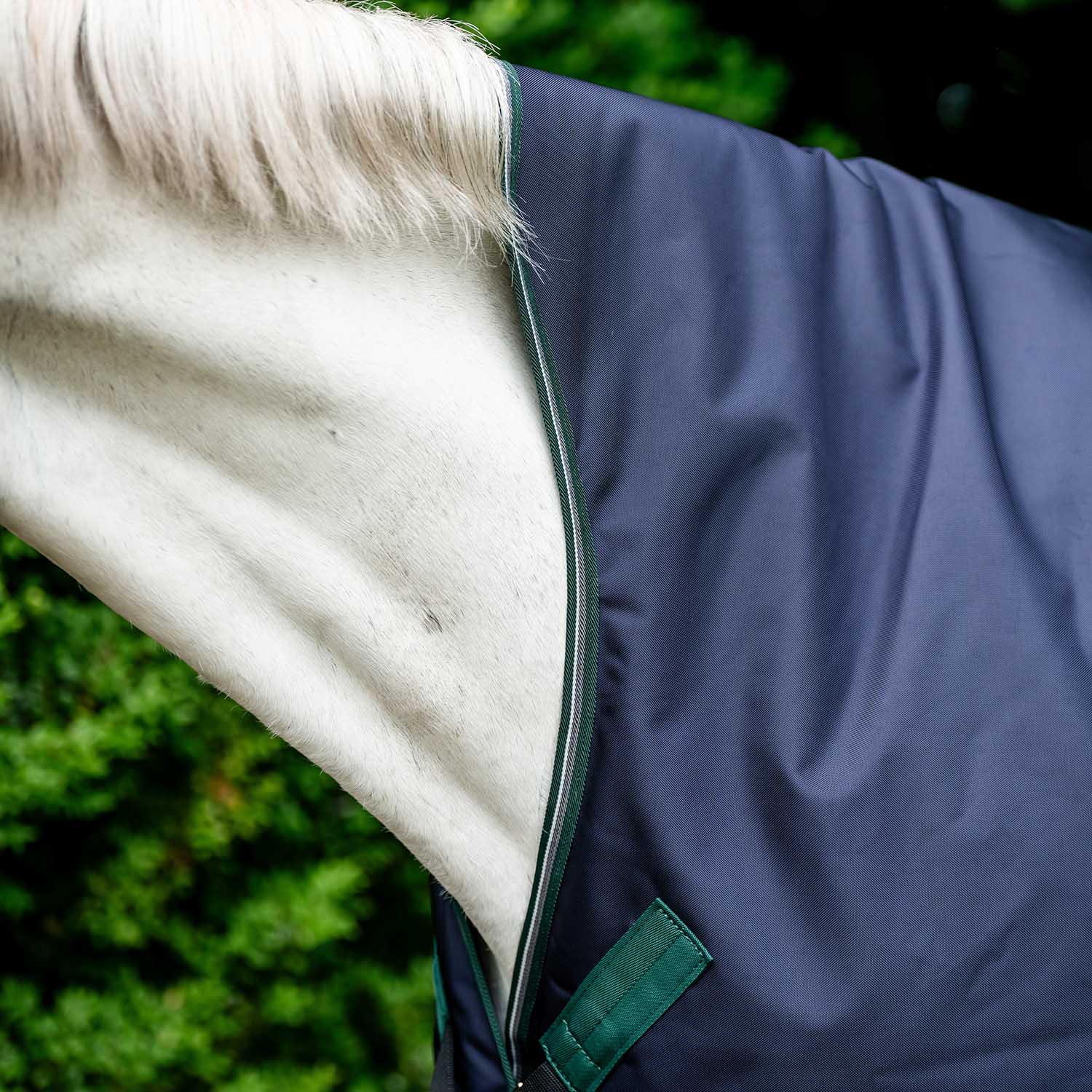 Rambo Wug Turnout, 400 gram, Navy/Hunter Green - Pet's Shop