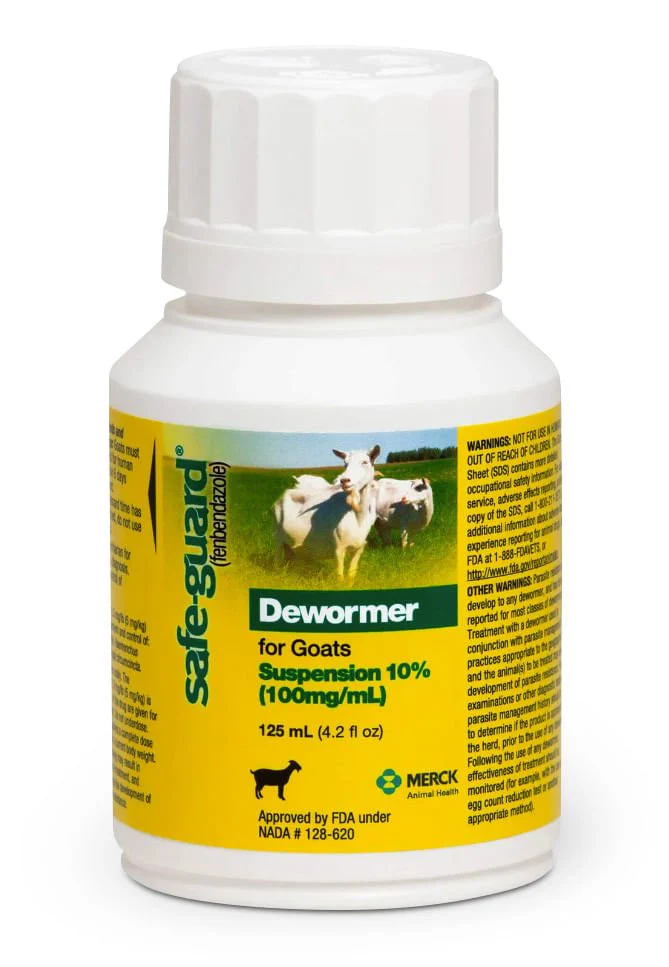 Safe-Guard Goat Dewormer (10% Suspension), 125 mL - Pet's Shop