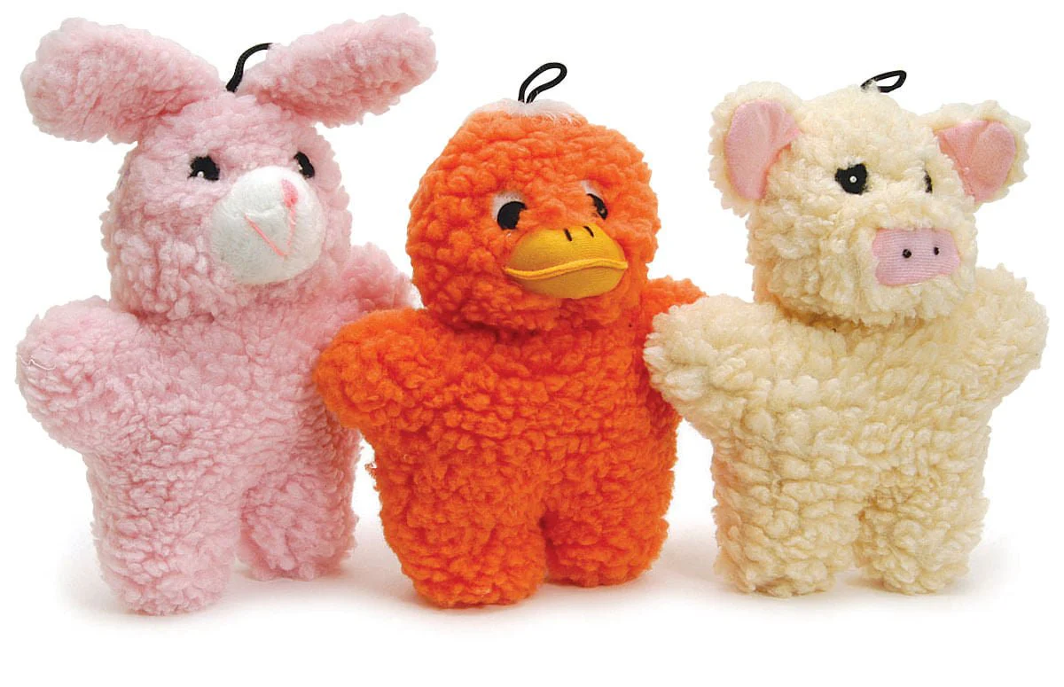 Animal Fuzzies Plush Squeaker Dog Toys - Pet's Shop