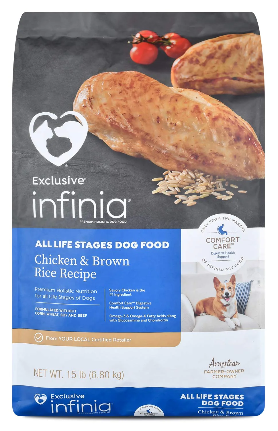 Infinia Chicken & Brown Rice Dog Food - Pet's Shop