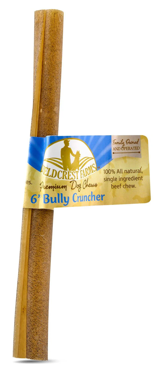 Fieldcrest Farms Bully Crunchers Bully Stick Dog Treats, 6