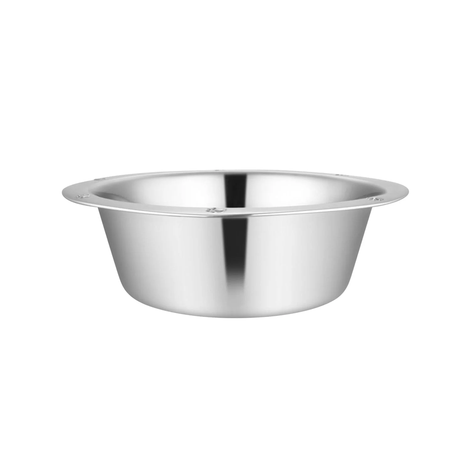 Stainless Steel Embossed Wide-Lip Food & Water Pet Bowls - Pet's Shop