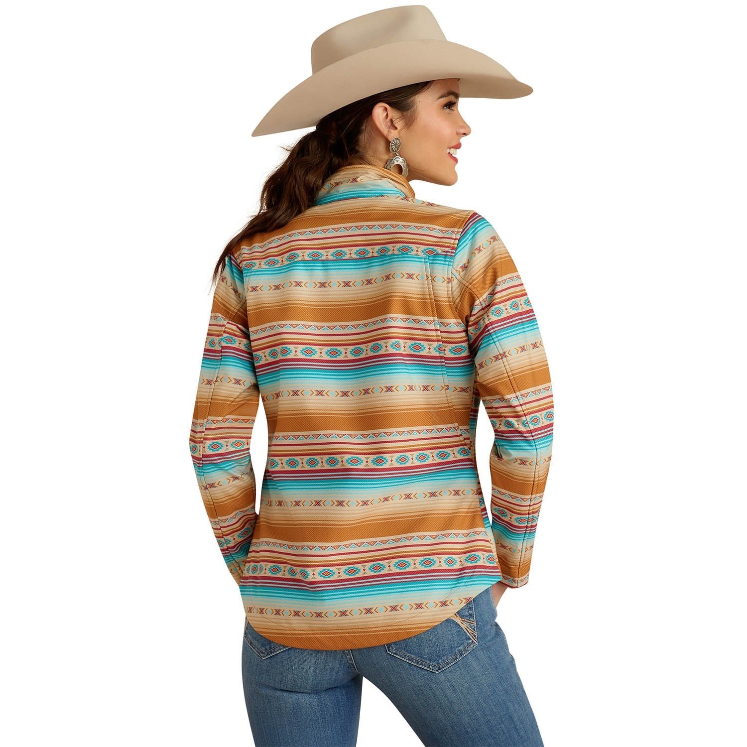 Ariat Women's Team Softshell Print Jacket, Serape - Pet's Shop
