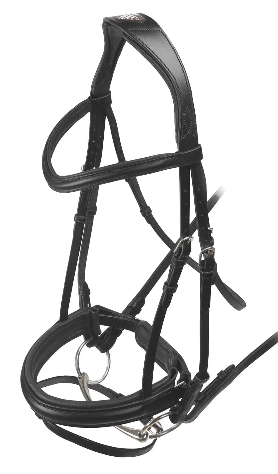Velociti Padded Crank Dressage Bridle, Black - Pet's Shop
