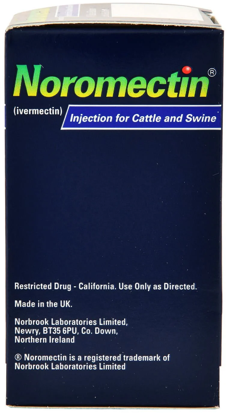 Noromectin Injectable Cattle & Swine Wormer (1% Ivermectin) - Pet's Shop