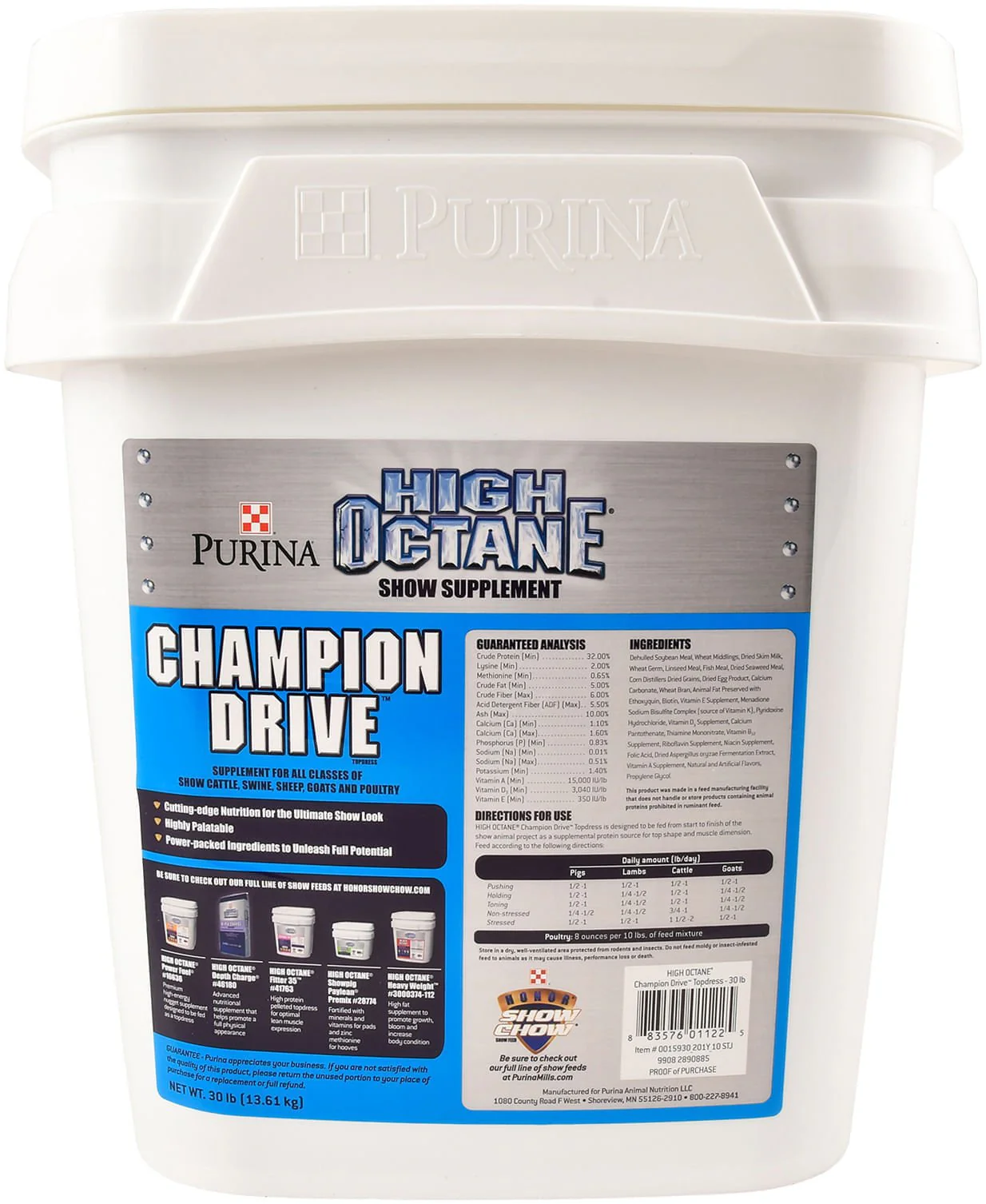 High Octane Champion Drive Topdress, 30 lbs - Pet's Shop