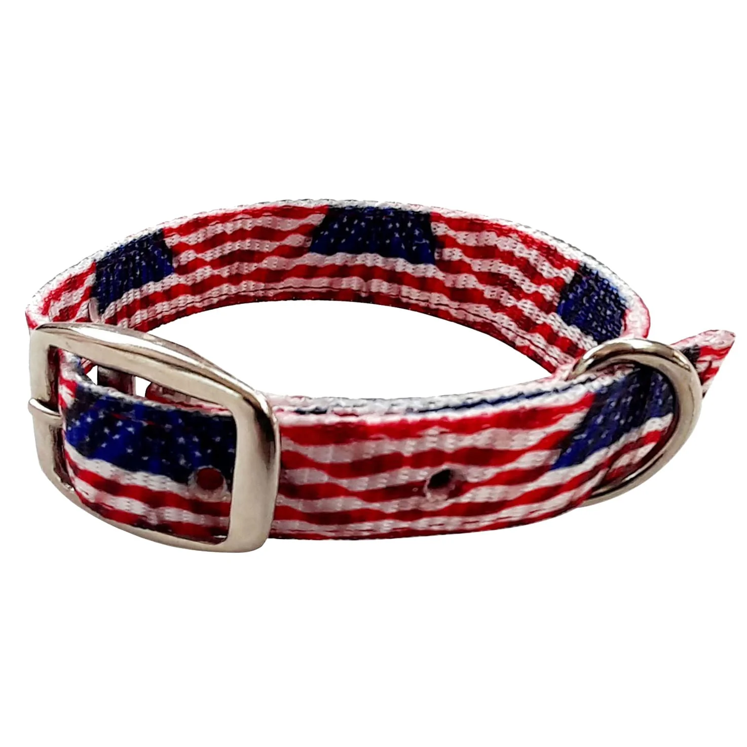 Showman Couture American Flag Nylon Dog Collar - Pet's Shop