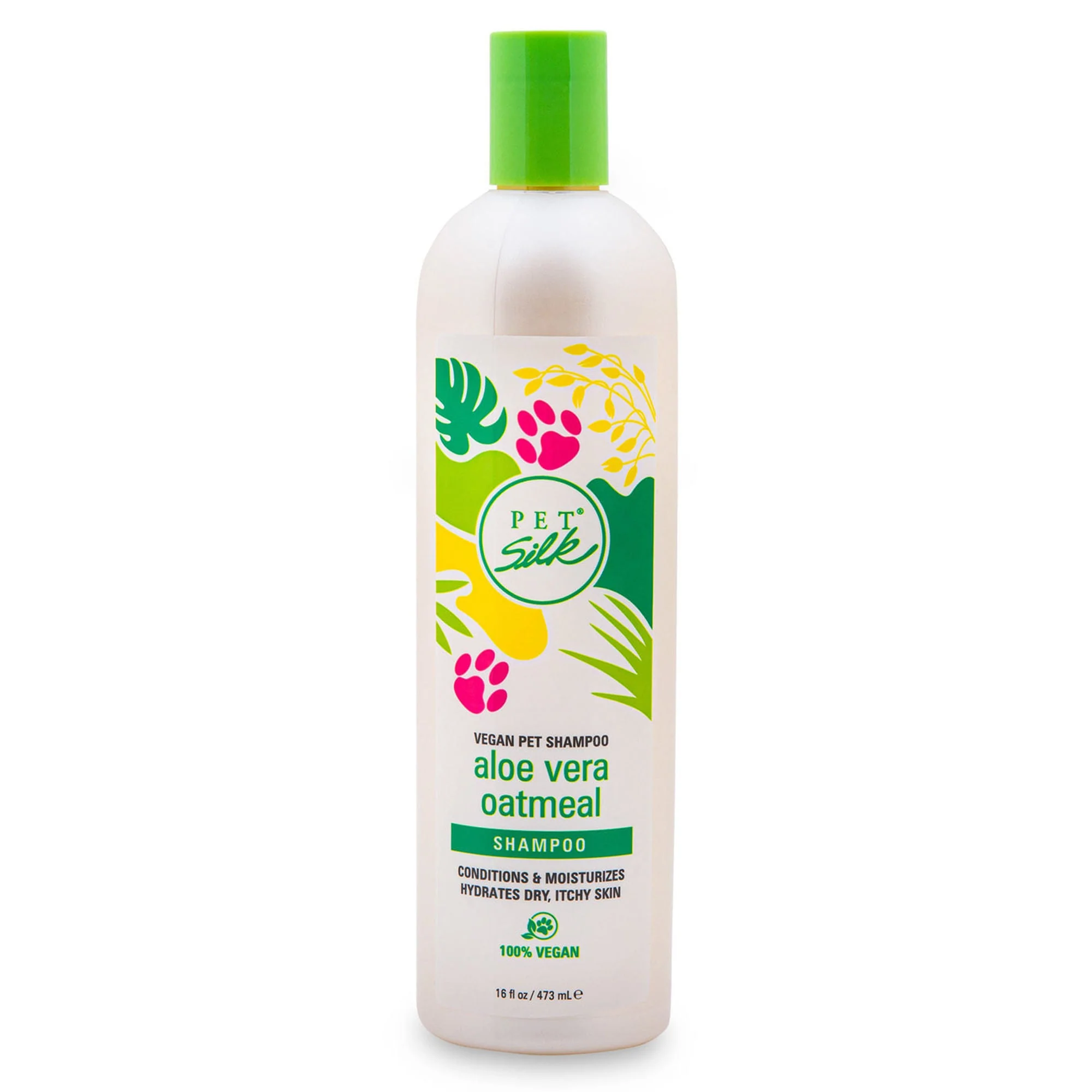 Pet Silk Vegan Aloe Vera Oatmeal Shampoo, 16 oz - Pet's Shop