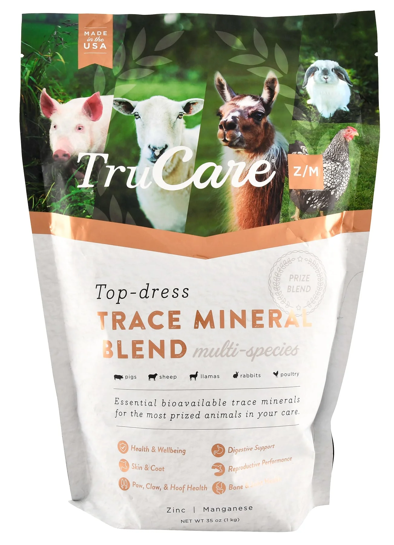 TruCare Z/M Top Dress Trace Mineral Blend for Multi Species, 35 oz - Pet's Shop