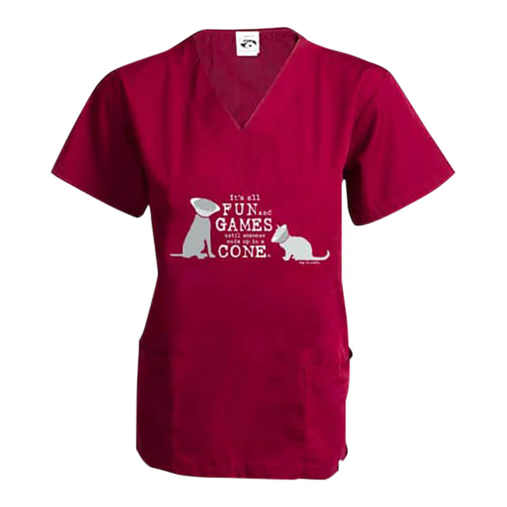 Dog is Good Scrub Top, Fun and Games Cat and Dog - Pet's Shop