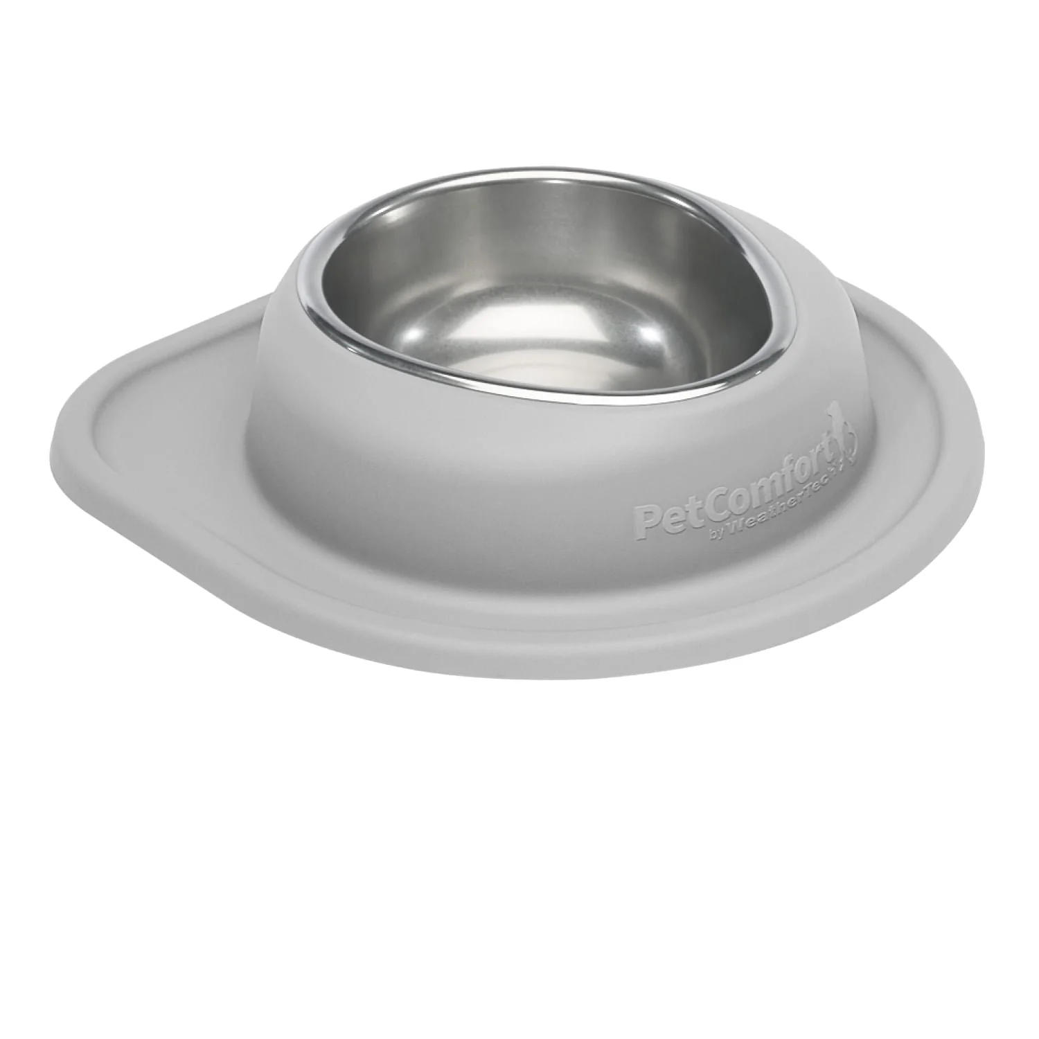 WeatherTech Single Low Pet Feeding System, Stainless Steel - Pet's Shop