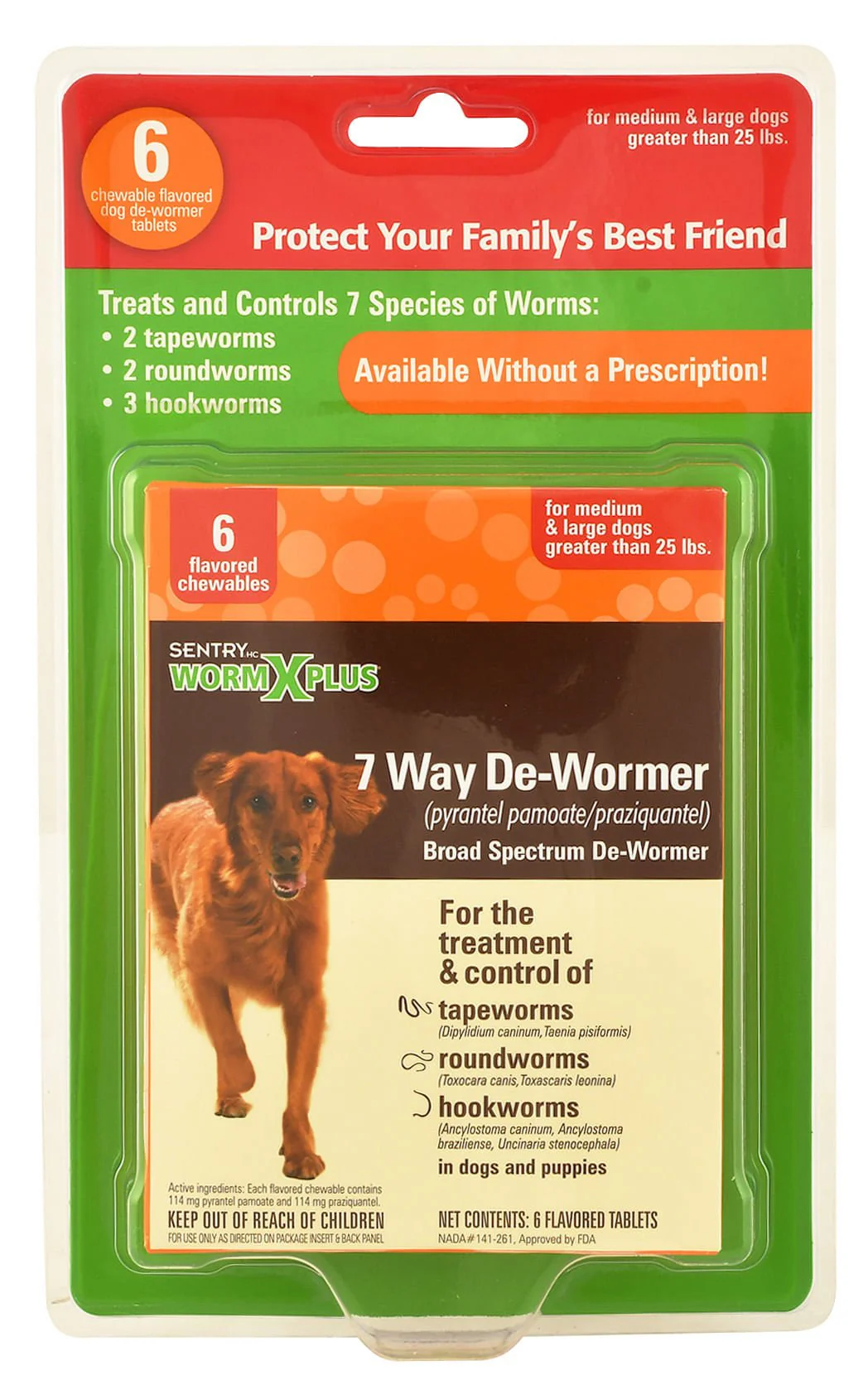 Sentry HC WormX Plus 7-Way Dog Dewormer - Pet's Shop