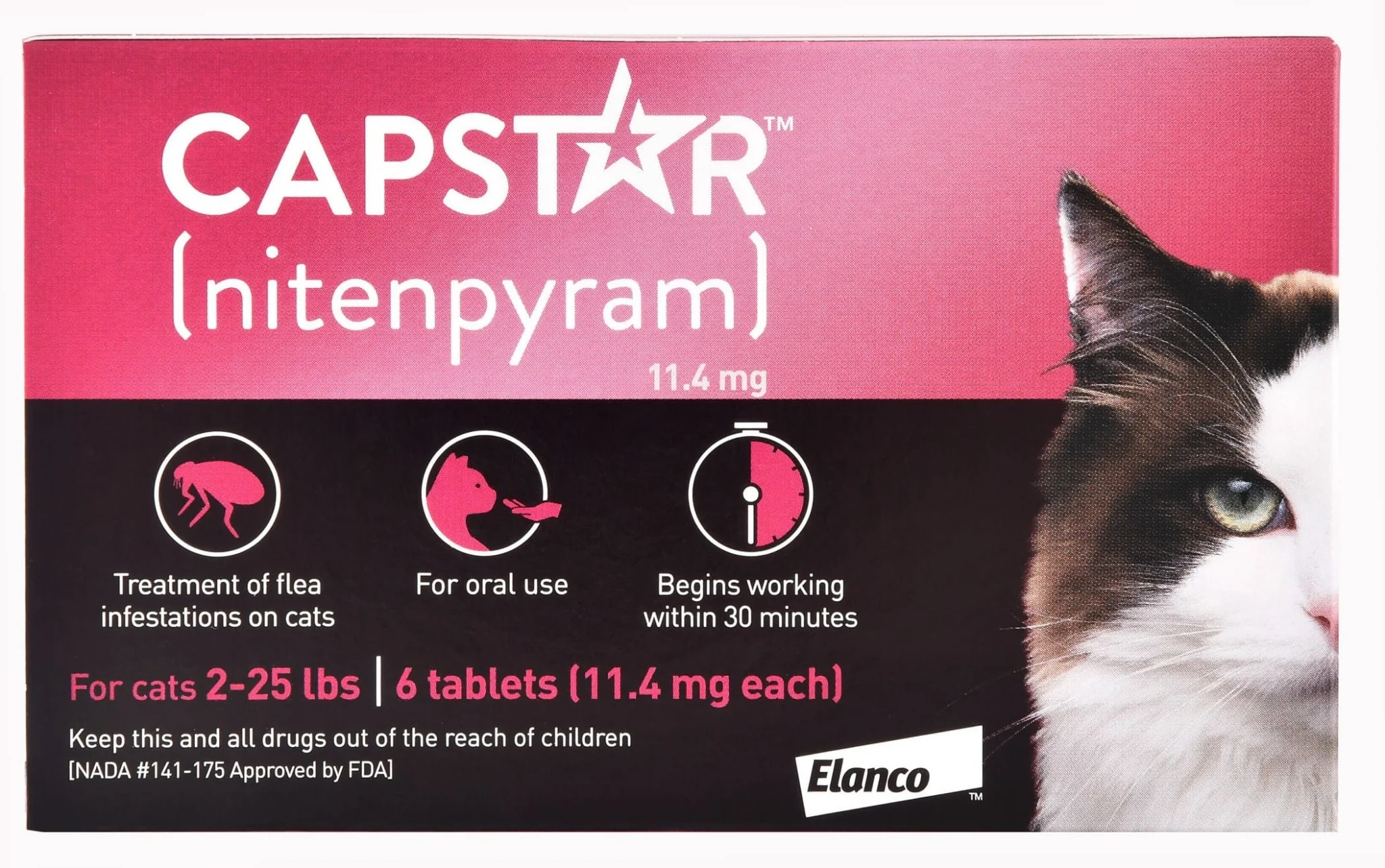 Capstar Flea Tablet for Cats, 6 Count - Pet's Shop