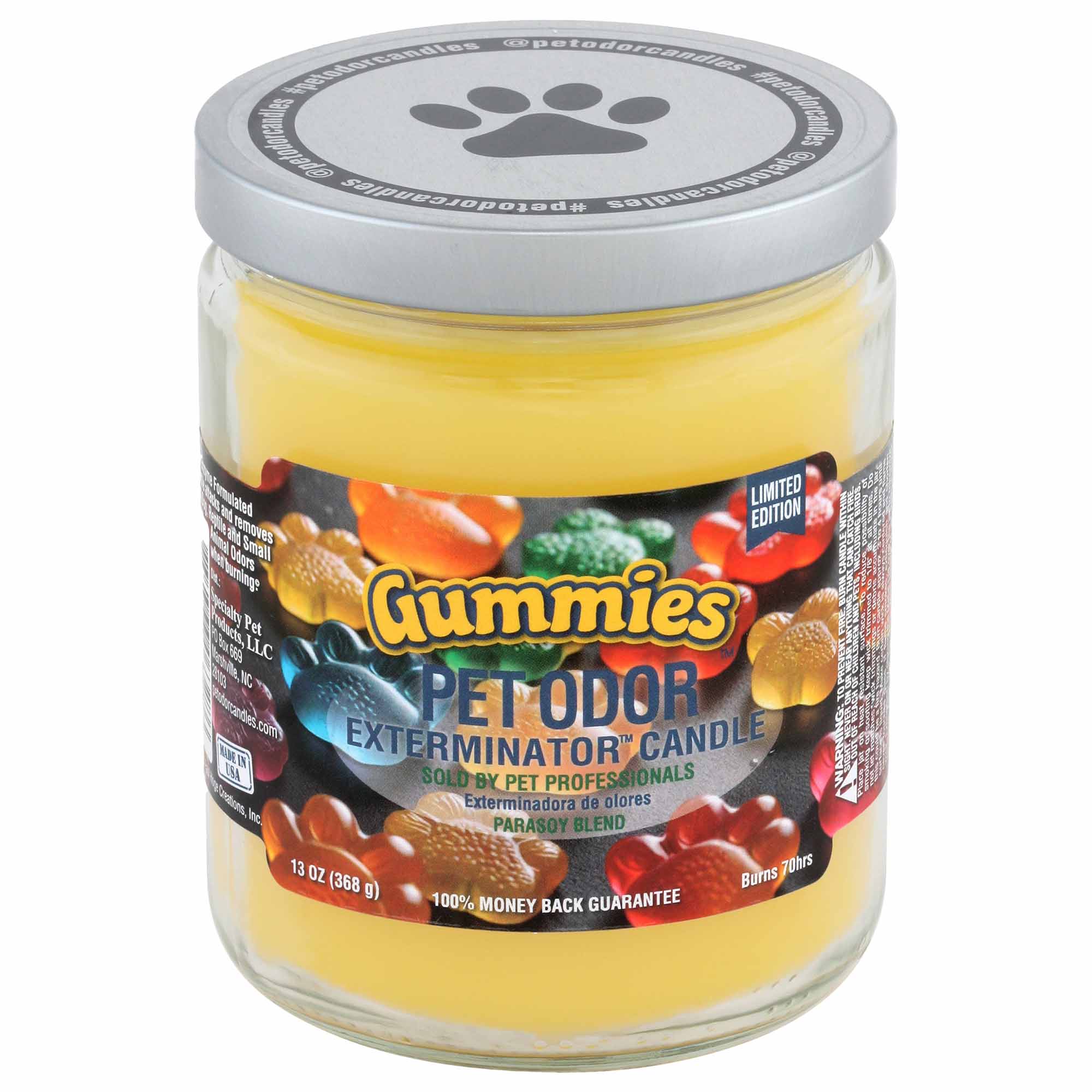 Pet Odor Exterminator Candle, Gummies, 13 oz - Pet's Shop