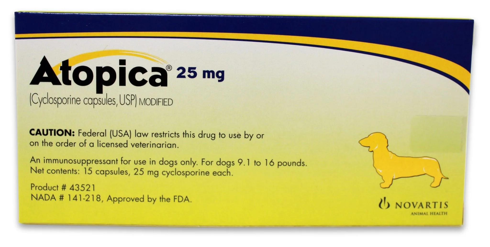 Rx Atopica (cylosporine) Capsules for Dogs - Pet's Shop