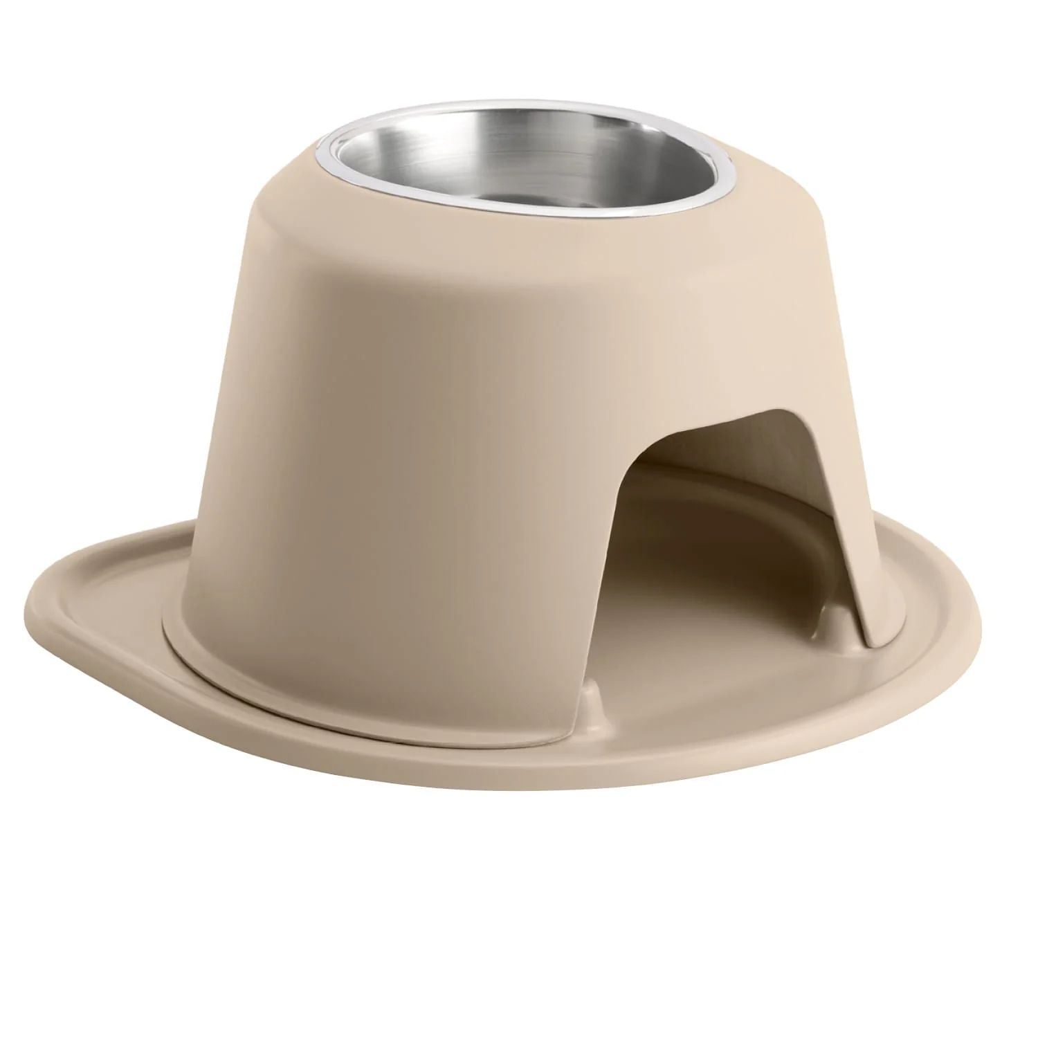 WeatherTech Single High Pet Feeding System, Stainless Steel - Pet's Shop