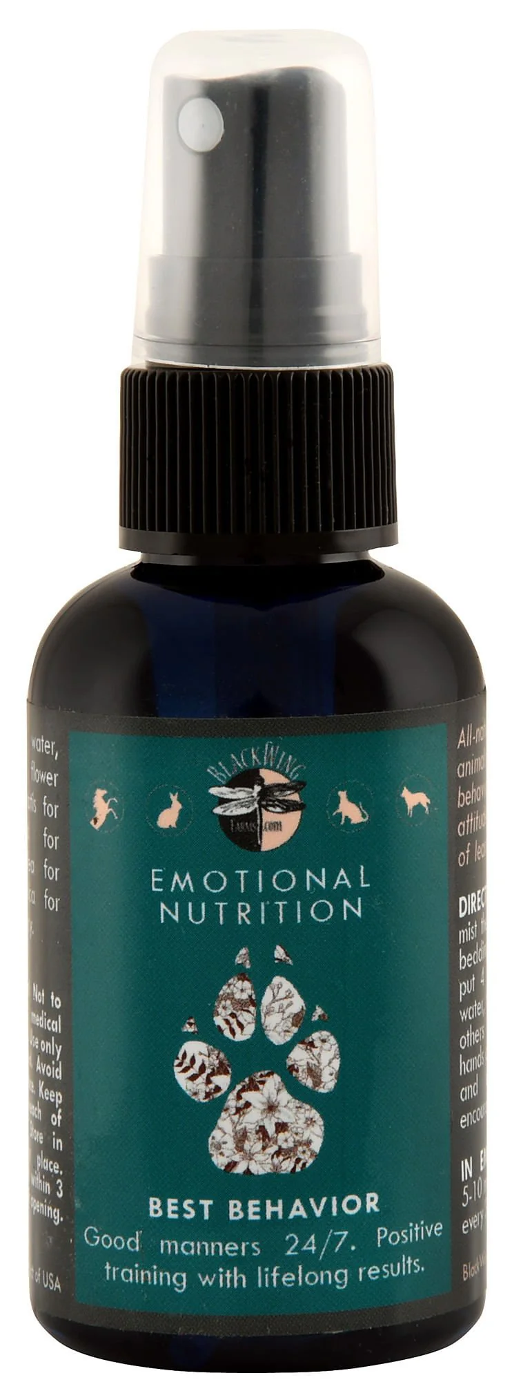 Best Behavior (Flower Essence Remedy for Dogs, Cats, & Horses), 2 oz - Pet's Shop