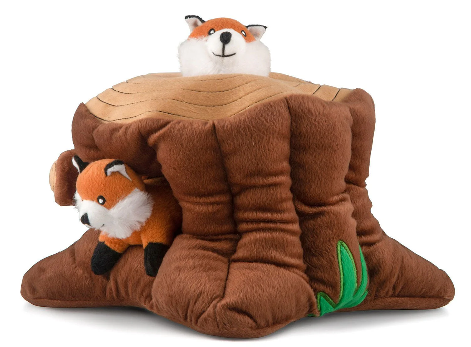 Zippy Burrow 4 Piece Fox Stump Squeaker Dog Toy - Pet's Shop
