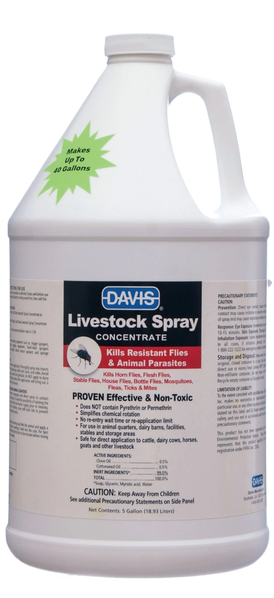 Davis Livestock Spray, Concentrate, Gallon - Pet's Shop