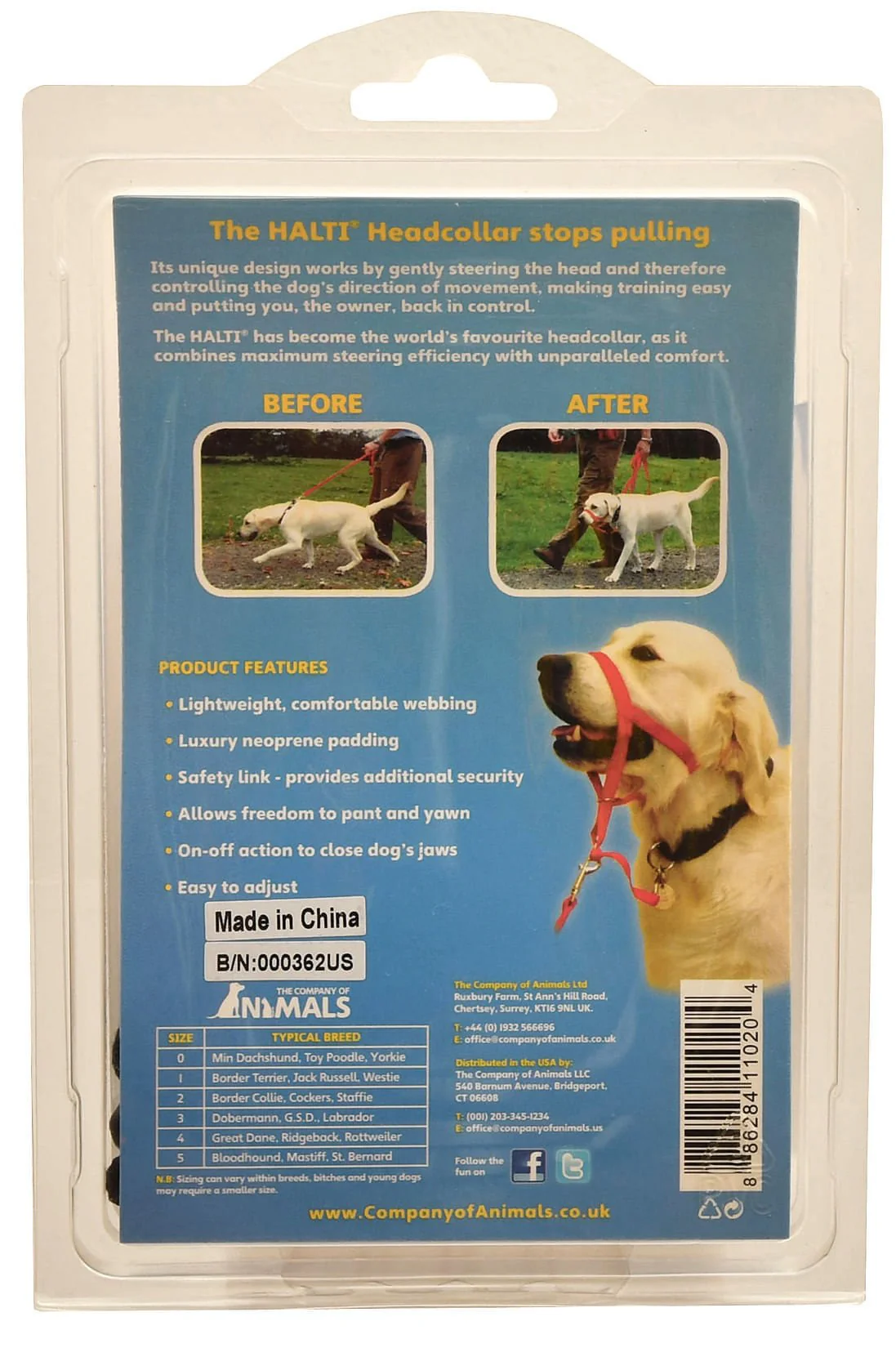 Halti Original Headcollar, Black - Pet's Shop