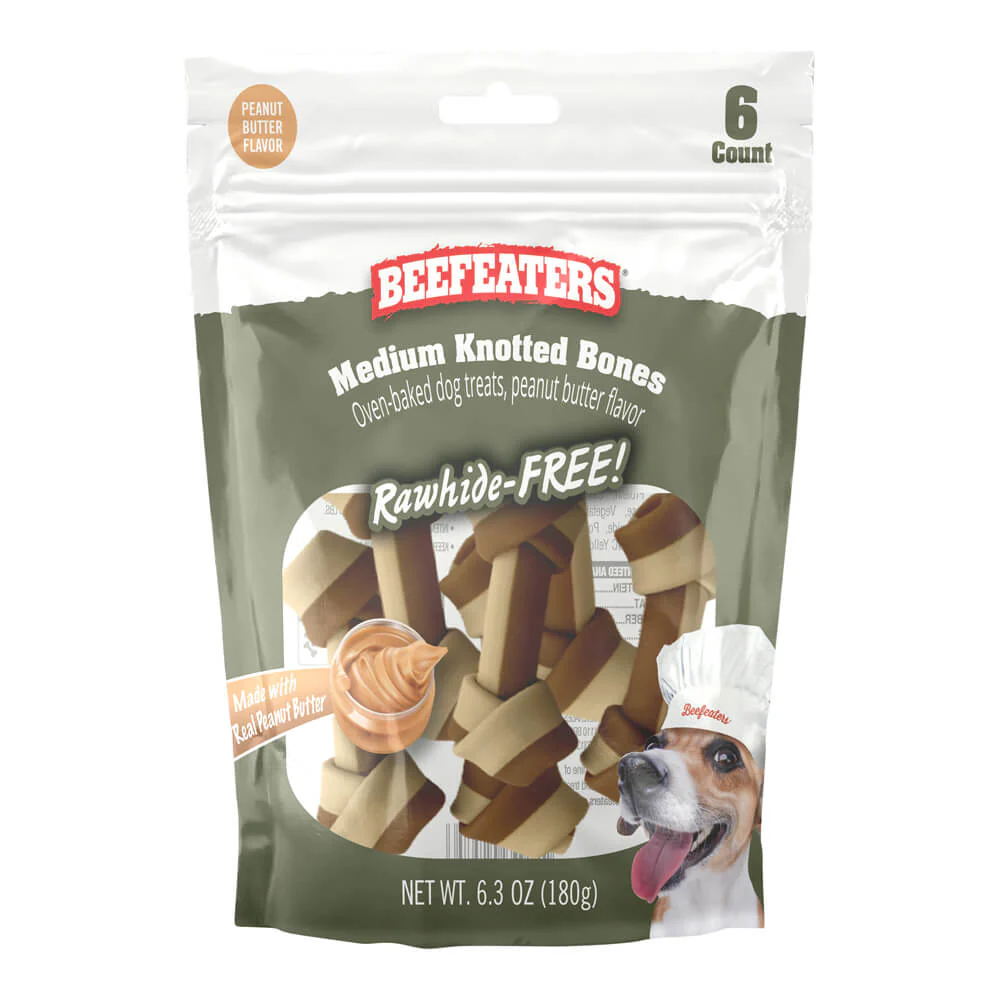Beefeaters Rawhide Free Knotted Bone - Pet's Shop