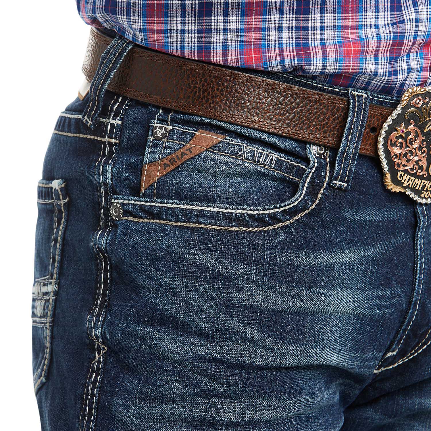 Ariat Men's M4 Low Rise Stretch Adkins Boot Cut Jean - Pet's Shop