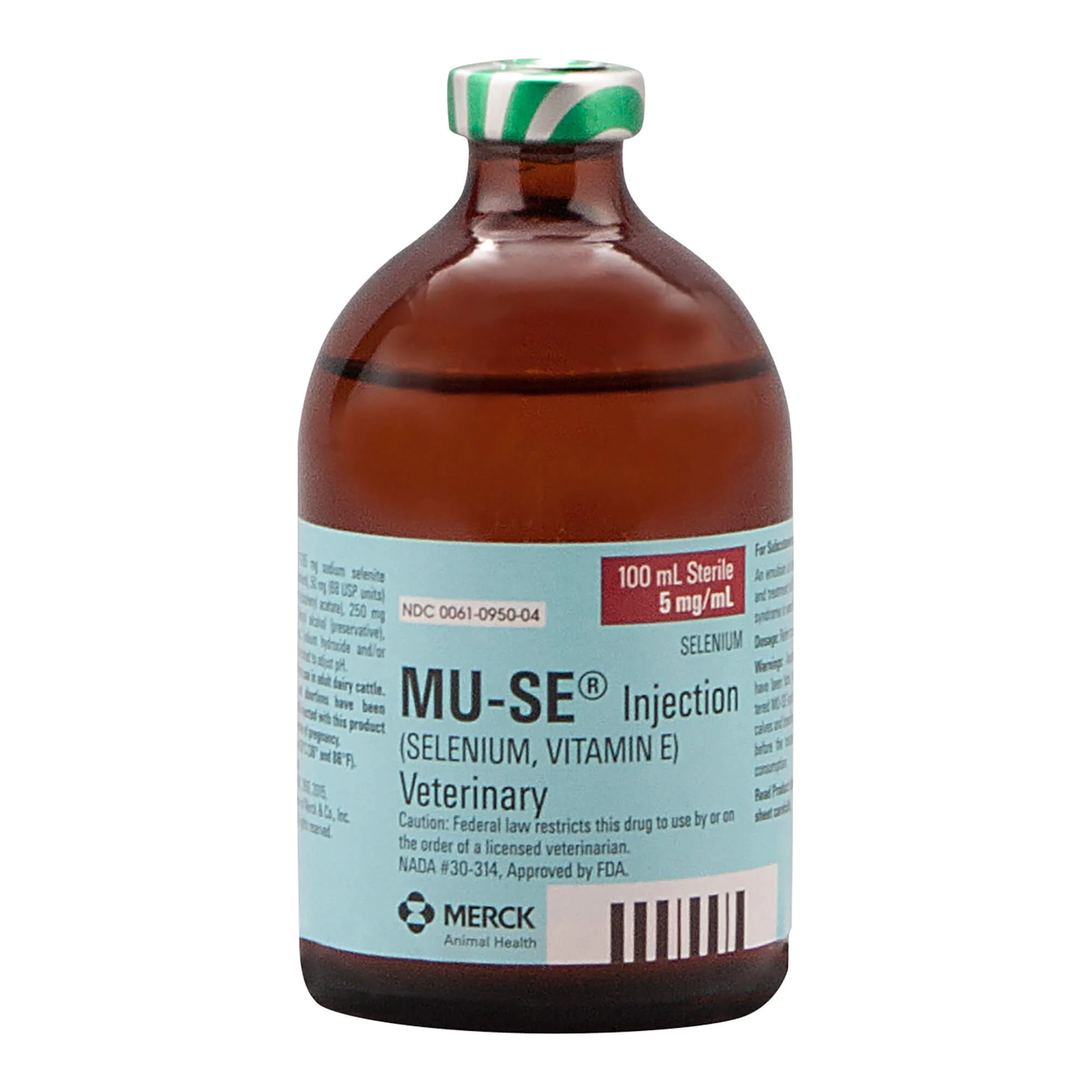 Rx MU-SE (selenium, vitamin E) Injection for Cattle, 100mL vial - Pet's Shop