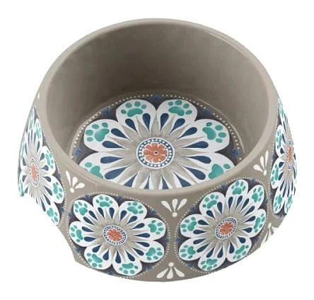 Carmel Medallion Pet Bowl - Pet's Shop