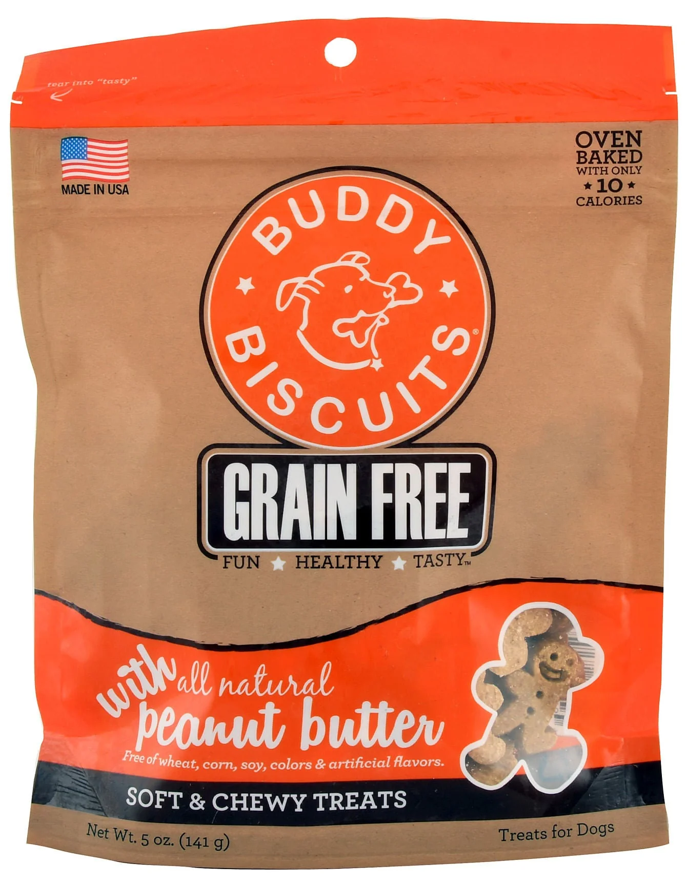 Grain Free Buddy Biscuits, Soft and Chewy Treats, 5 oz - Pet's Shop