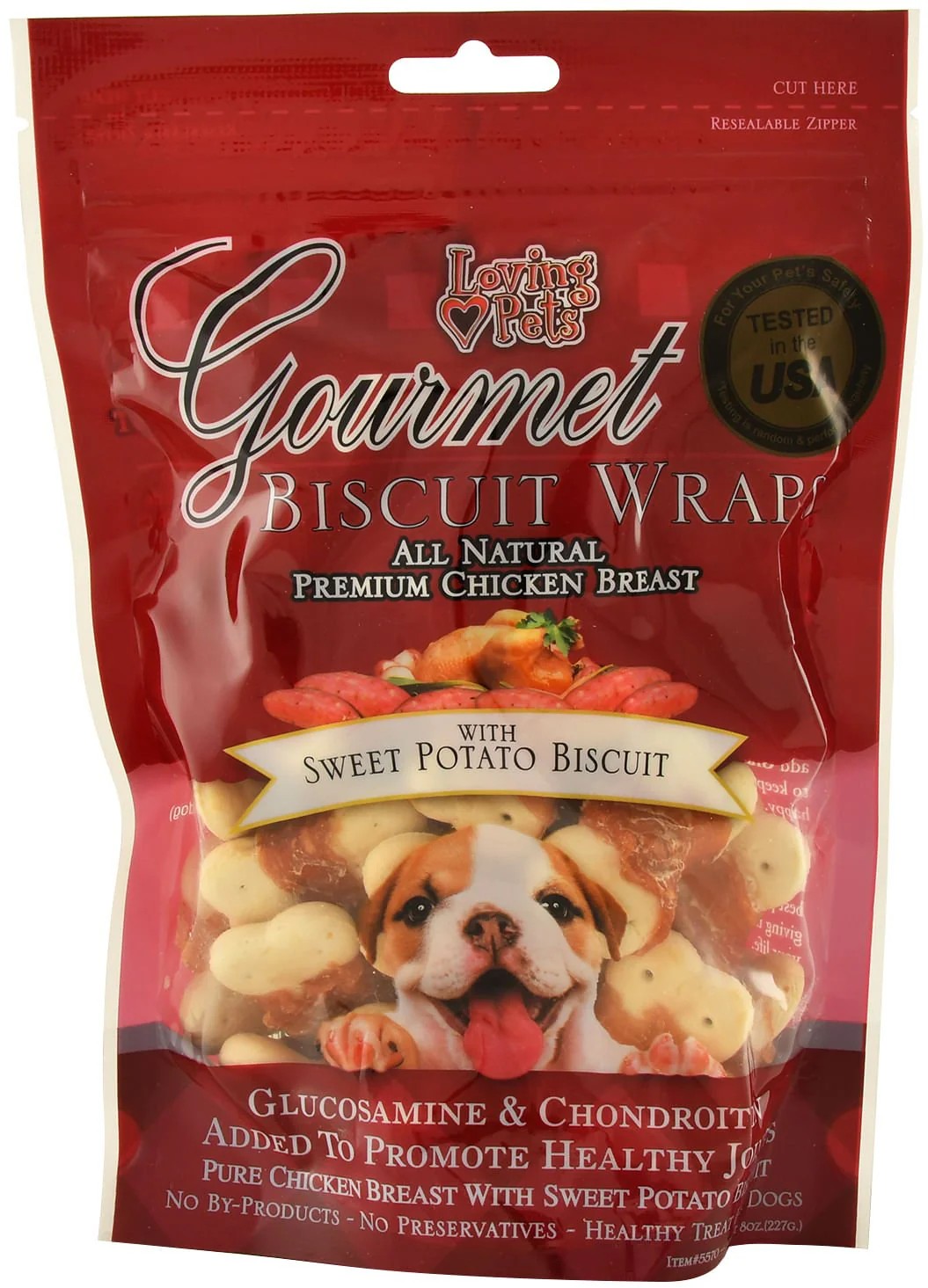 Gourmet Chicken Wraps, Sweet Potato Biscuit - Pet's Shop