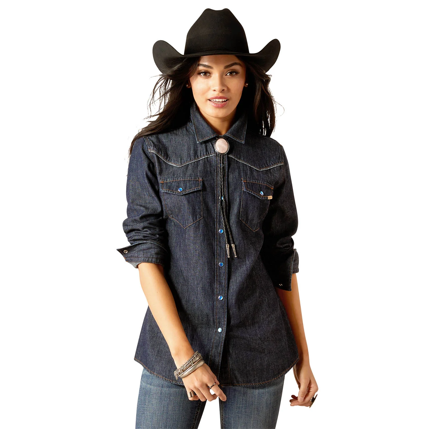 Ariat Women's Farriday Denim Longsleeve Shirt - Pet's Shop