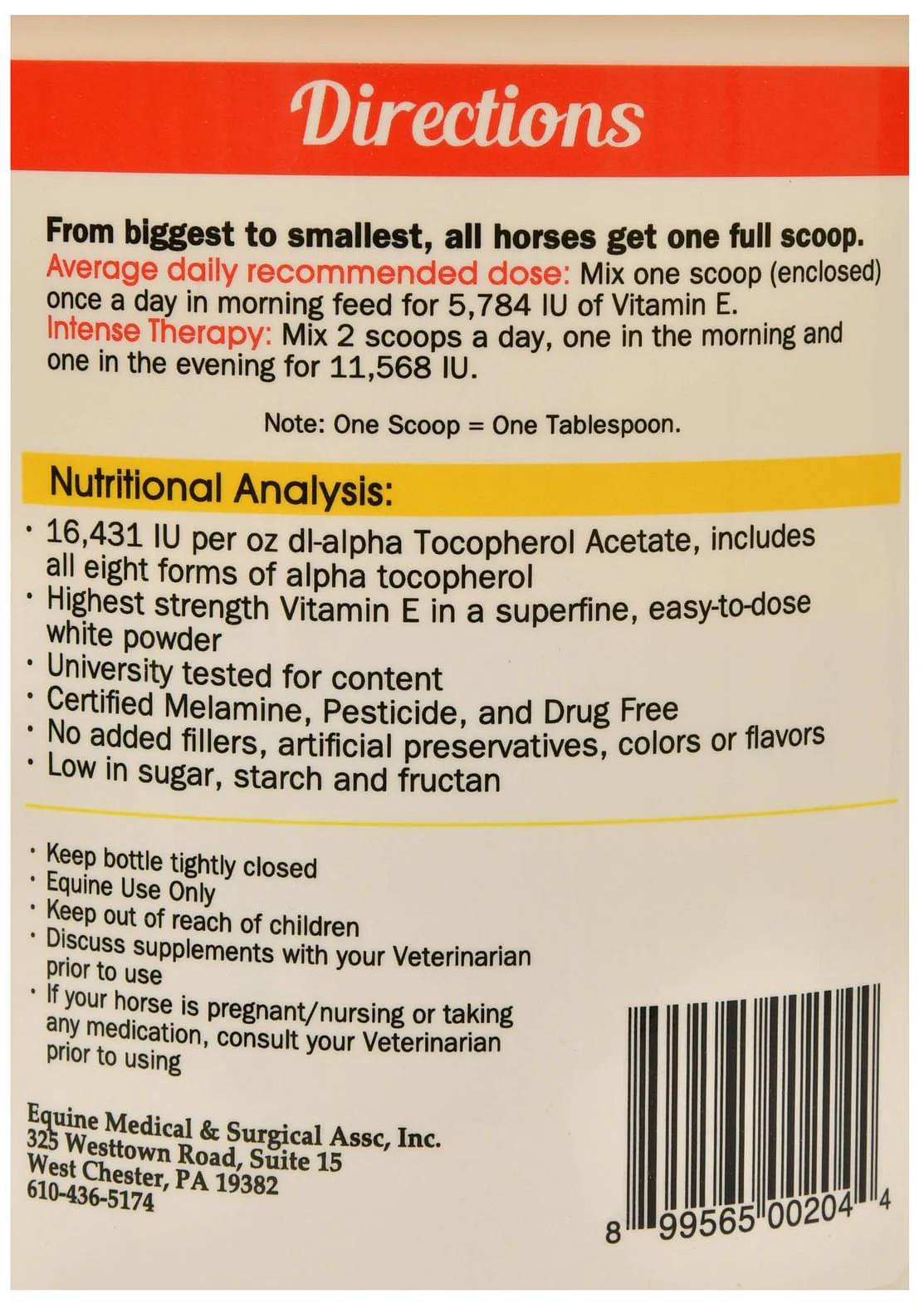 Health-E Maximum Strength Vitamin E Supplement - Pet's Shop