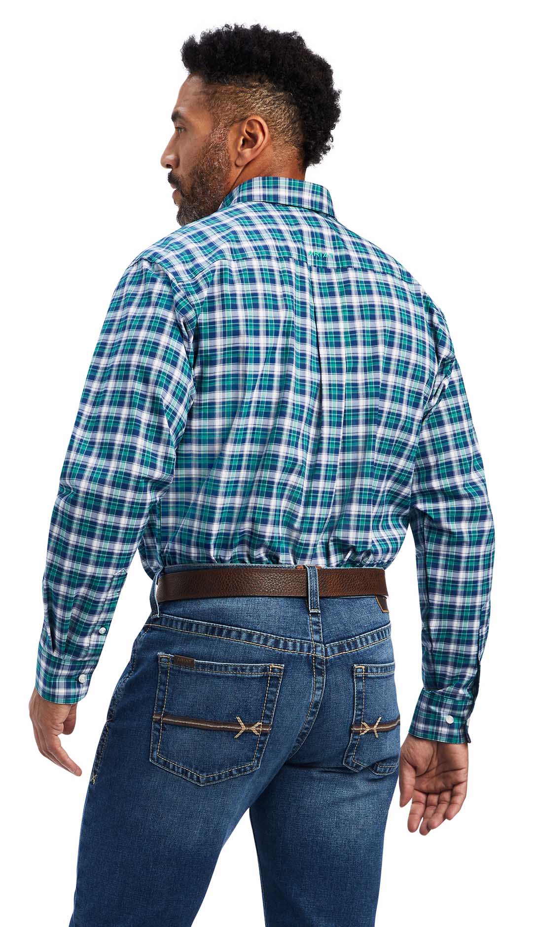 Ariat Men's Pro Series Brantleigh Stretch Classic Fit Shirt, Jelly Bean - Pet's Shop