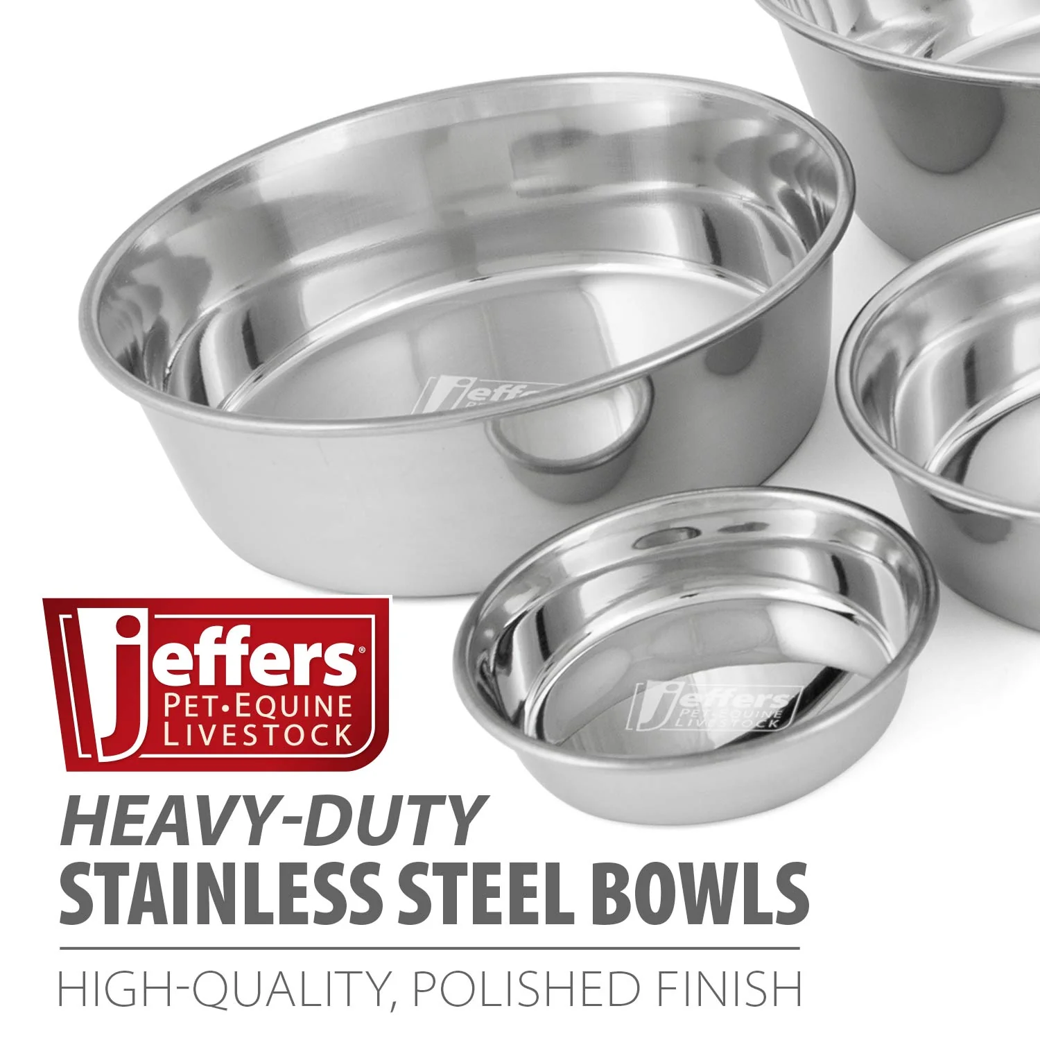 Heavy Duty Stainless Steel Food & Water Bowls for Pets - Pet's Shop