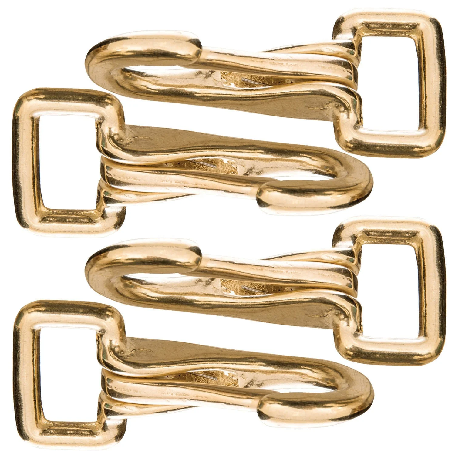 Solid Brass Rein Spring Snap with Flat Fixed Eye - Pet's Shop