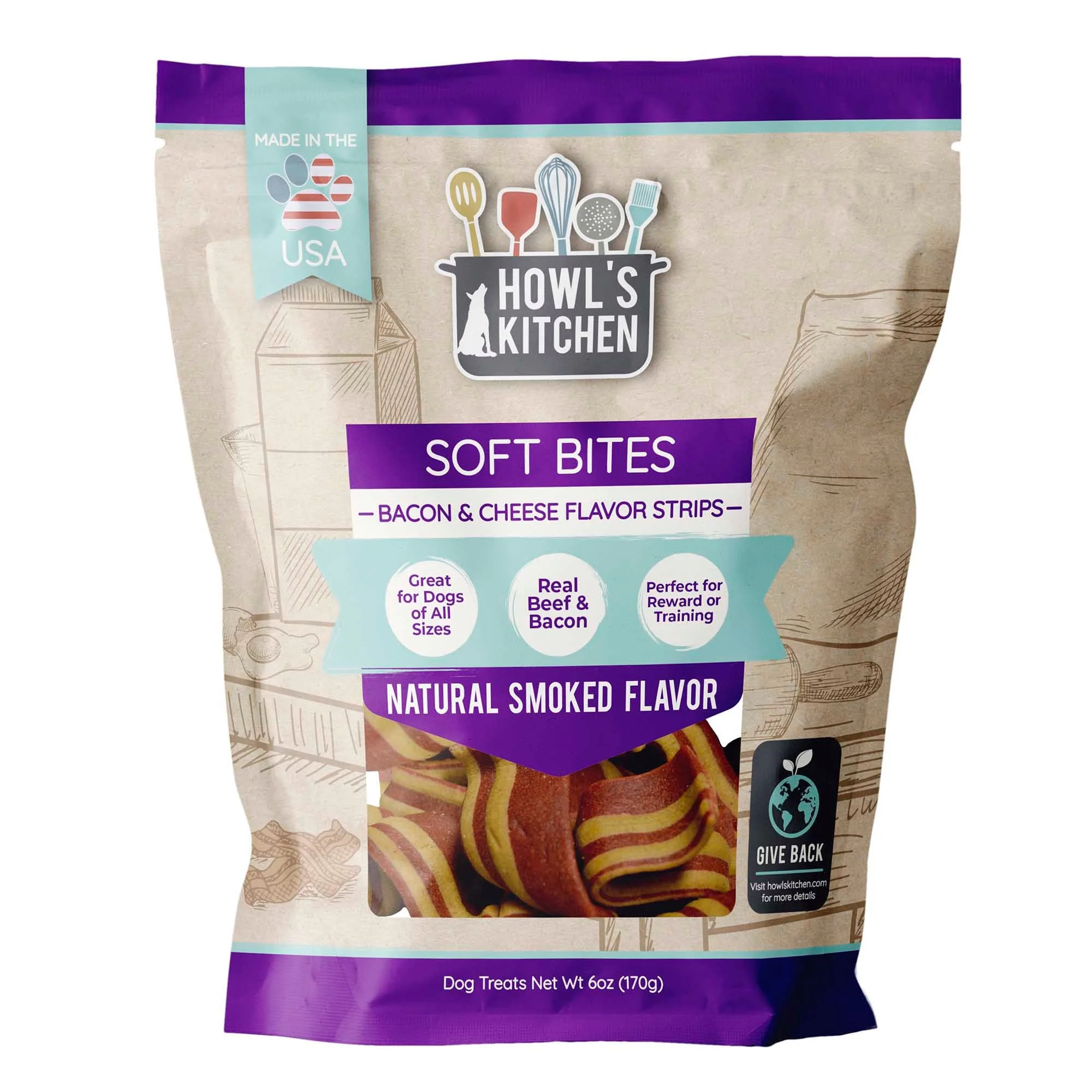 Howl's Kitchen Meaty Strips, 6 oz - Pet's Shop