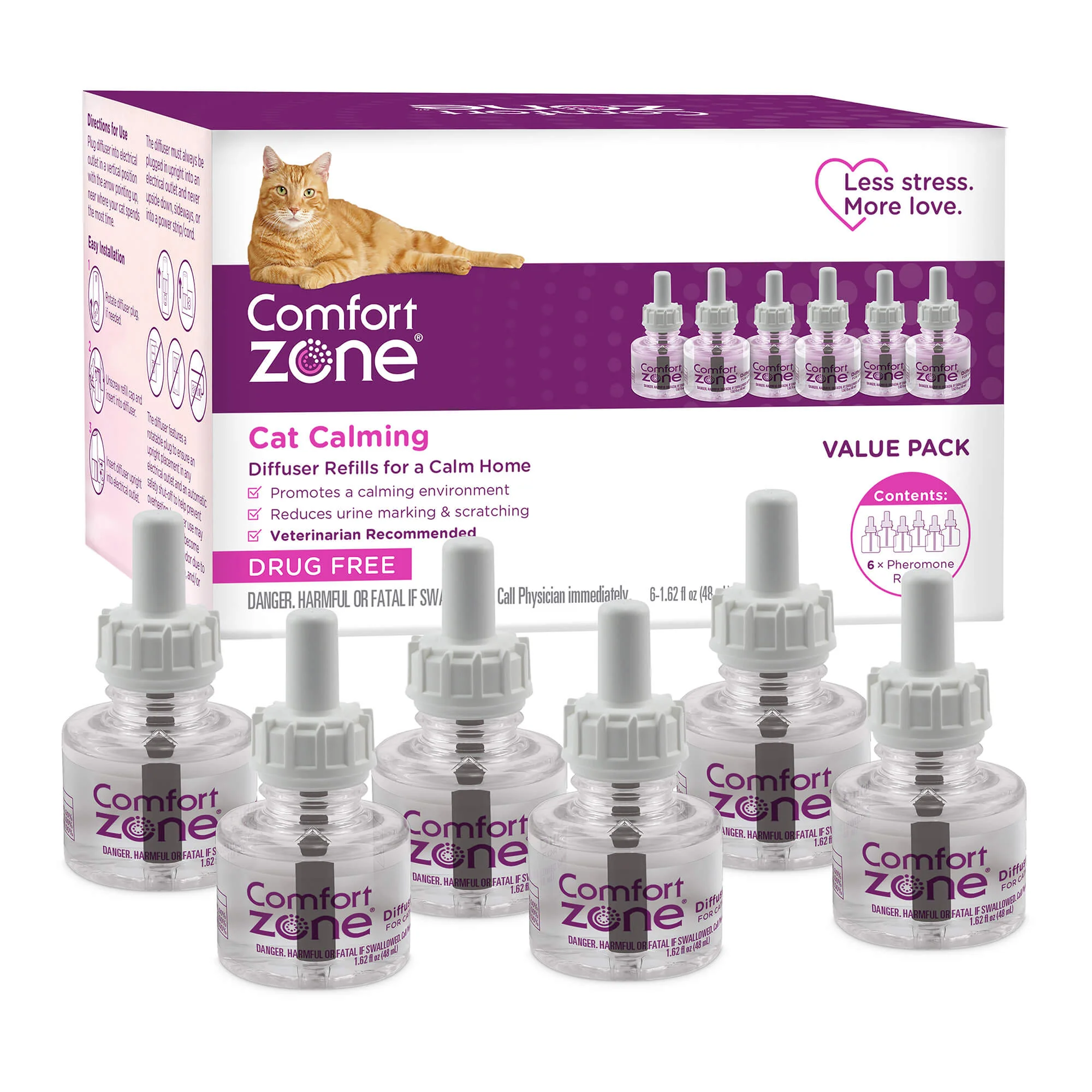 Comfort Zone Calming Diffuser Refills - Pet's Shop