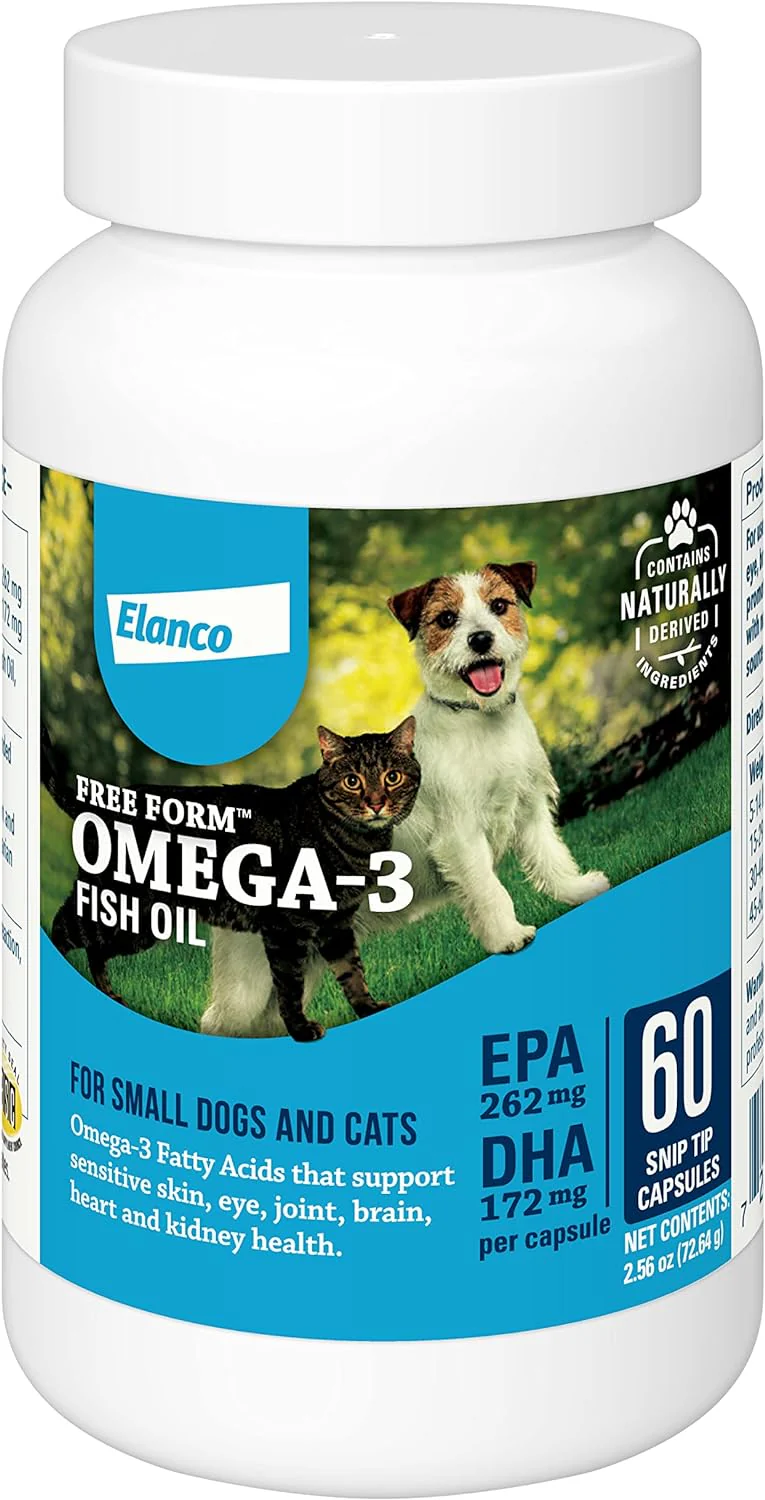 Free Form Omega-3 Fish Oil Snip Tip Capsules - Pet's Shop