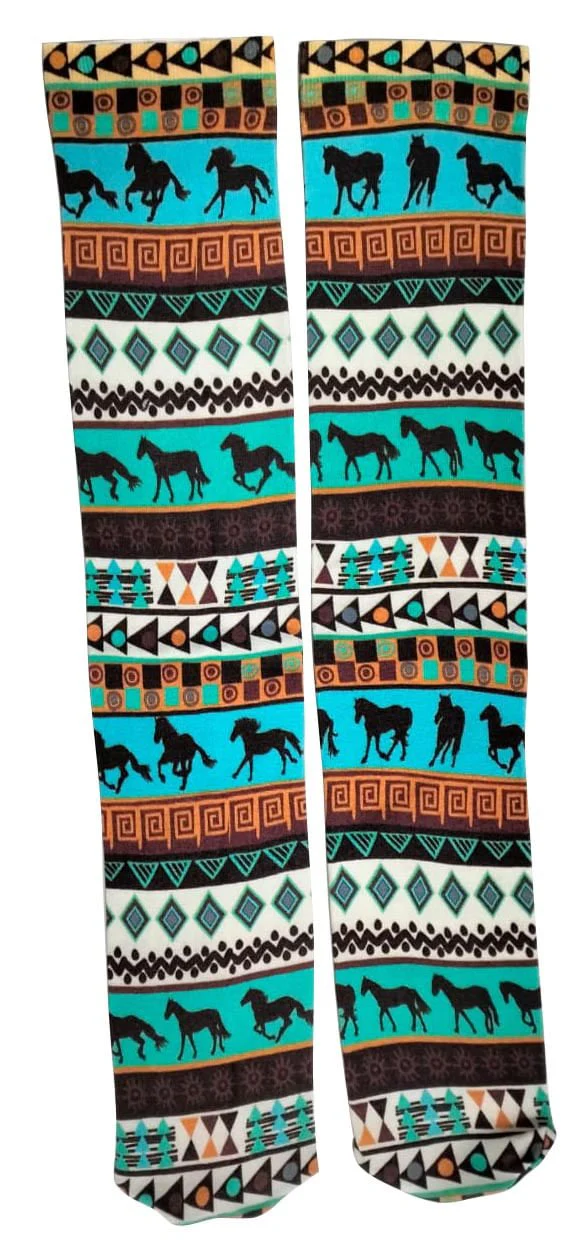 Tribal Horses Socks, Pair - Pet's Shop