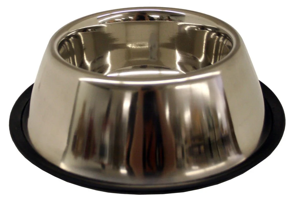 Non-Tip Stainless Steel Bowl, Spaniel Style, 32 oz - Pet's Shop
