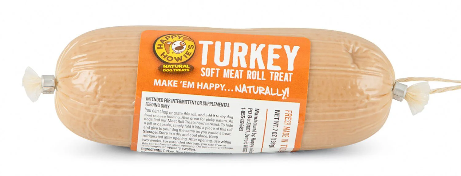 Happy Howie's Gourmet Meat Roll, Turkey - Pet's Shop