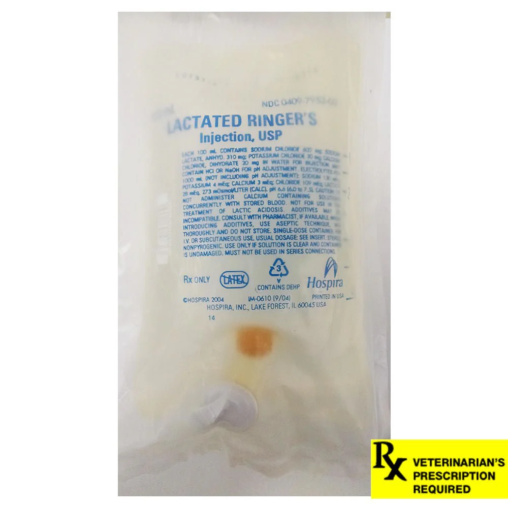 Rx Lactated Ringer's Electrolyte Injection Solution - Pet's Shop