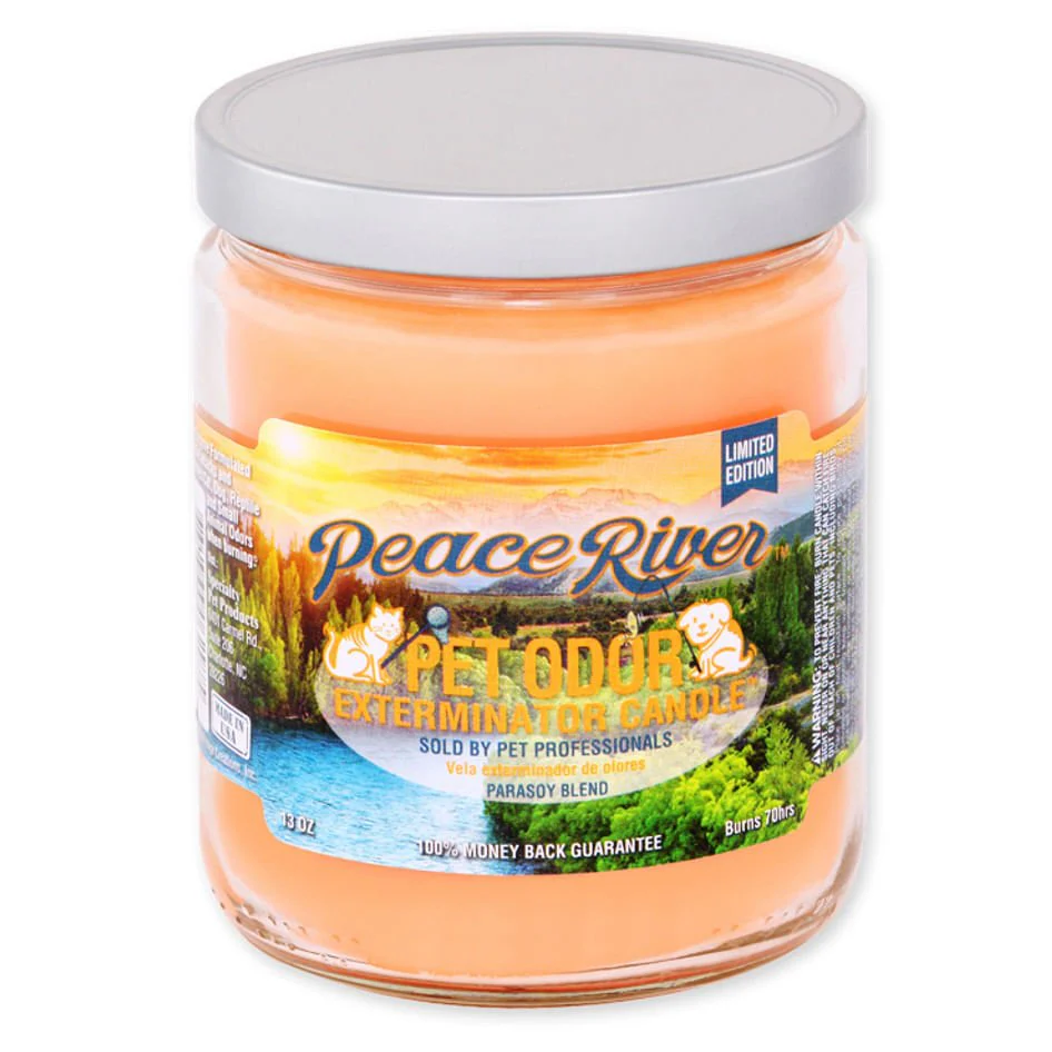 Pet Odor Exterminator Candle, Peace River, 13 oz - Pet's Shop