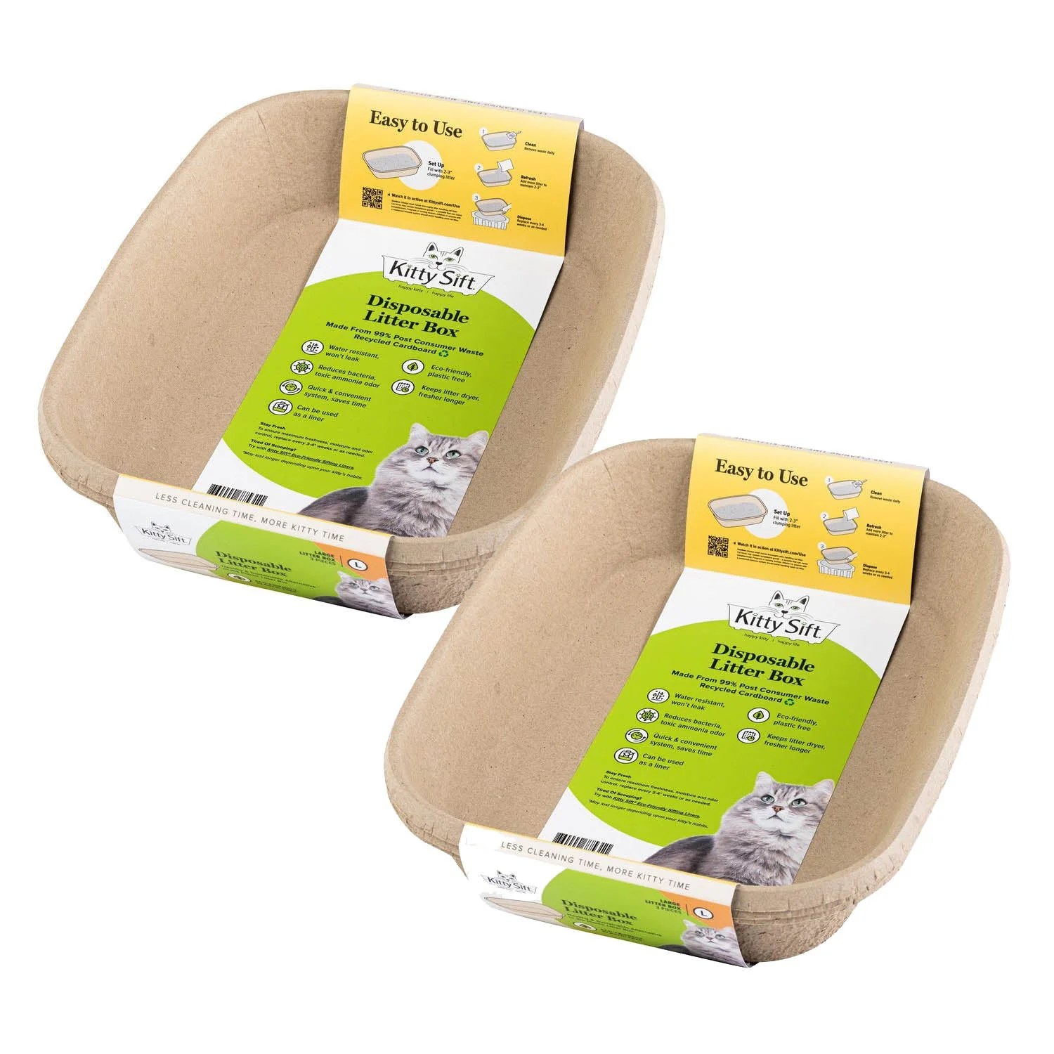 Kitty Sift Disposable Cat Litter Box, 6 pk - Pet's Shop